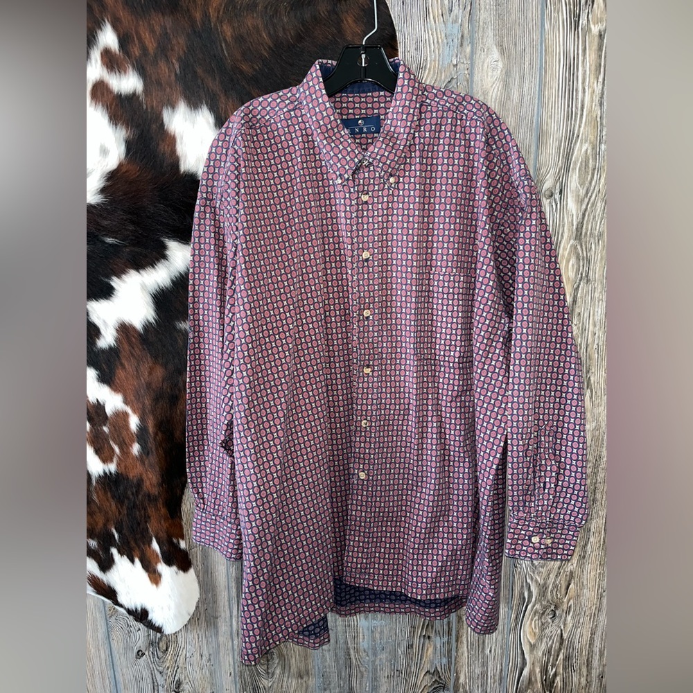 Enro size 2X Big patterned button down shirt